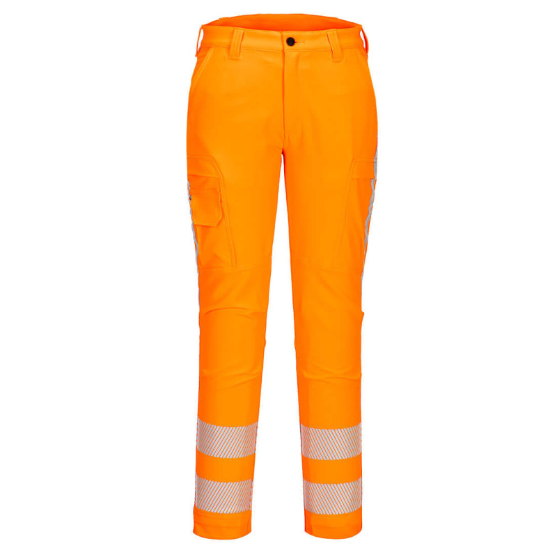 Portwest - Pantalon de travail stretch et poches cargo bandes RWS haute visibilité classe 1