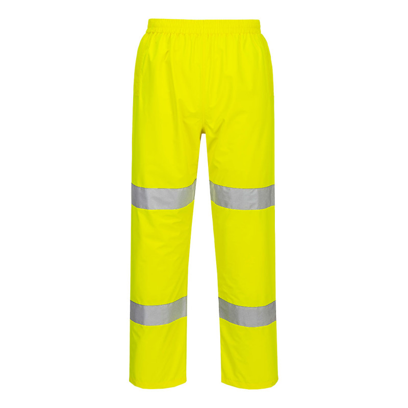 Portwest - Pantalon de pluie imperméable légère et pliable haute visibilité classe 2