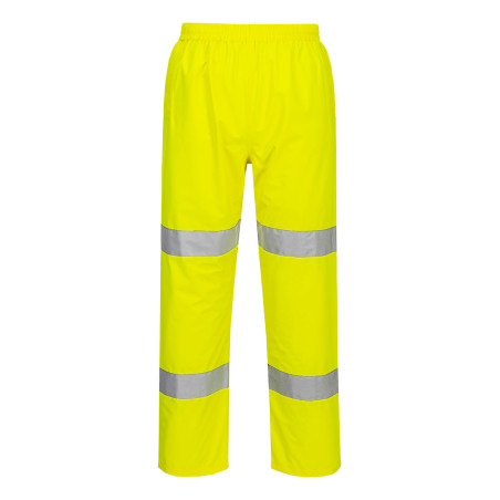Portwest - Pantalon de pluie imperméable légère et pliable haute visibilité classe 2