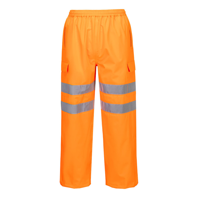Portwest - Pantalon de pluie imperméable 3 couches conditions extrêmes haute visibilité classe 2