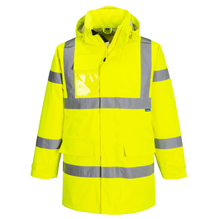Portwest - Veste de pluie imperméable 3 couches conditions extrêmes haute visibilité classe 3