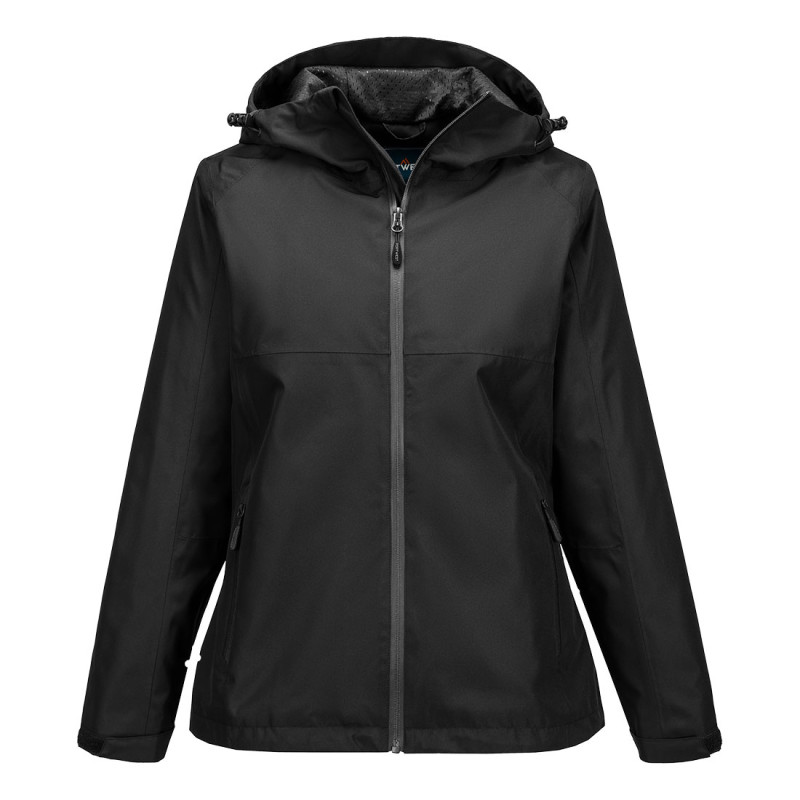 Portwest - Veste de pluie PROFESSIONAL imperméable avec capuche pour femmes