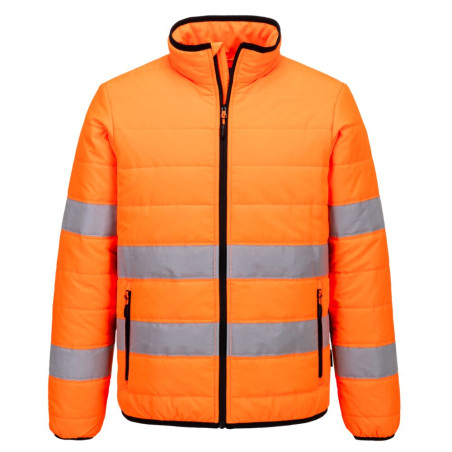 Portwest - Veste légère type Baffle doublé et rembourré haute visibilité classe 3