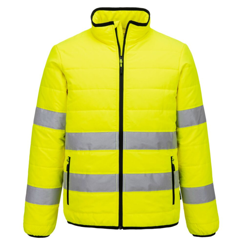 Portwest - Veste légère type Baffle doublé et rembourré haute visibilité classe 3