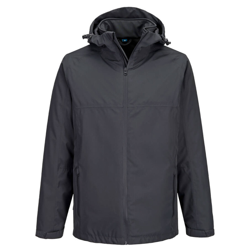 Portwest - Veste de pluie imperméable 3 en 1 avec veste intérieure détachable