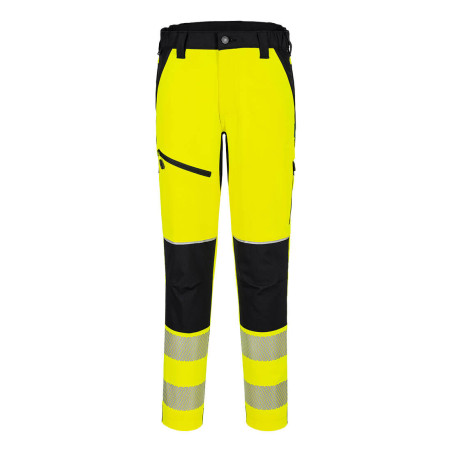 Portwest - Pantalon de travail stretch PW3 en tissu ripstop haute visibilité classe 1 ou 2
