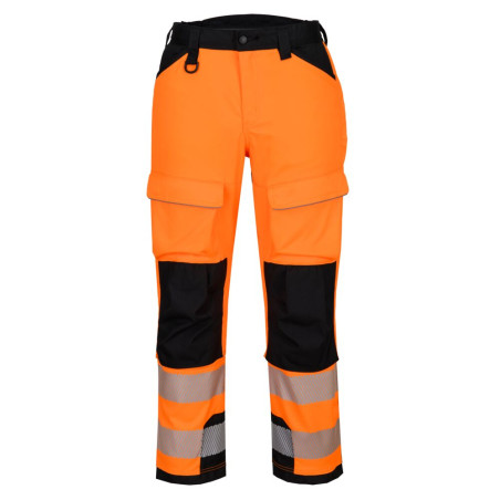 Portwest - Pantalon de travail en hauteur stretch PW3 en tissu ripstop haute visibilité classe 2