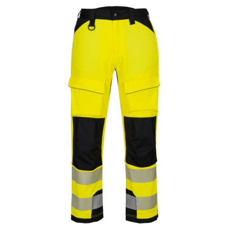 Portwest - Pantalon de travail en hauteur stretch PW3 en tissu ripstop haute visibilité classe 2