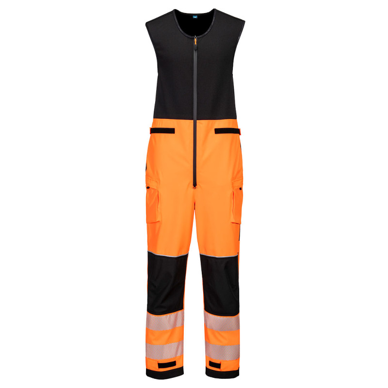Portwest - Salopette sans manches imperméable 3 couches PW3 haute visibilité classe 2