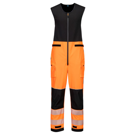 Portwest - Salopette sans manches imperméable 3 couches PW3 haute visibilité classe 2