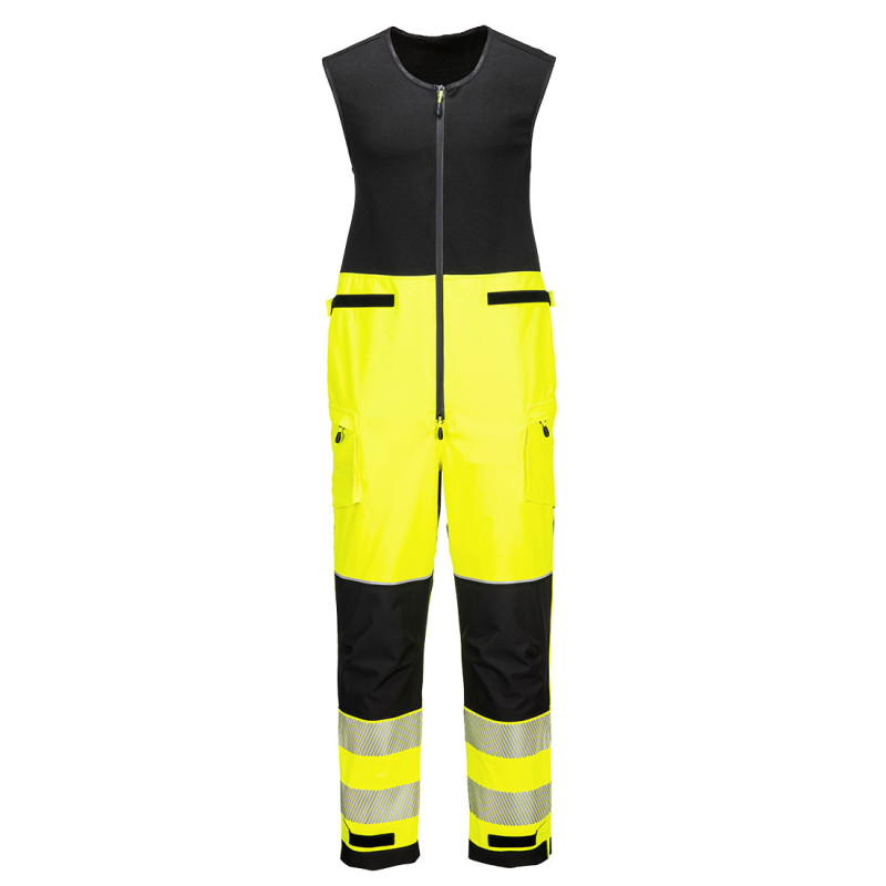 Portwest - Salopette sans manches imperméable 3 couches PW3 haute visibilité classe 2