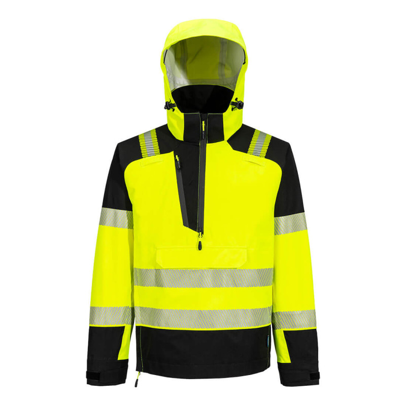 Portwest - Veste de pluie d'hiver 3 couches imperméable à enfiler PW3 haute visibilité classe 2