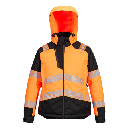 Portwest - Veste de pluie d'hiver imperméable avec capuche PW3 haute visibilité classe 1 ou 2