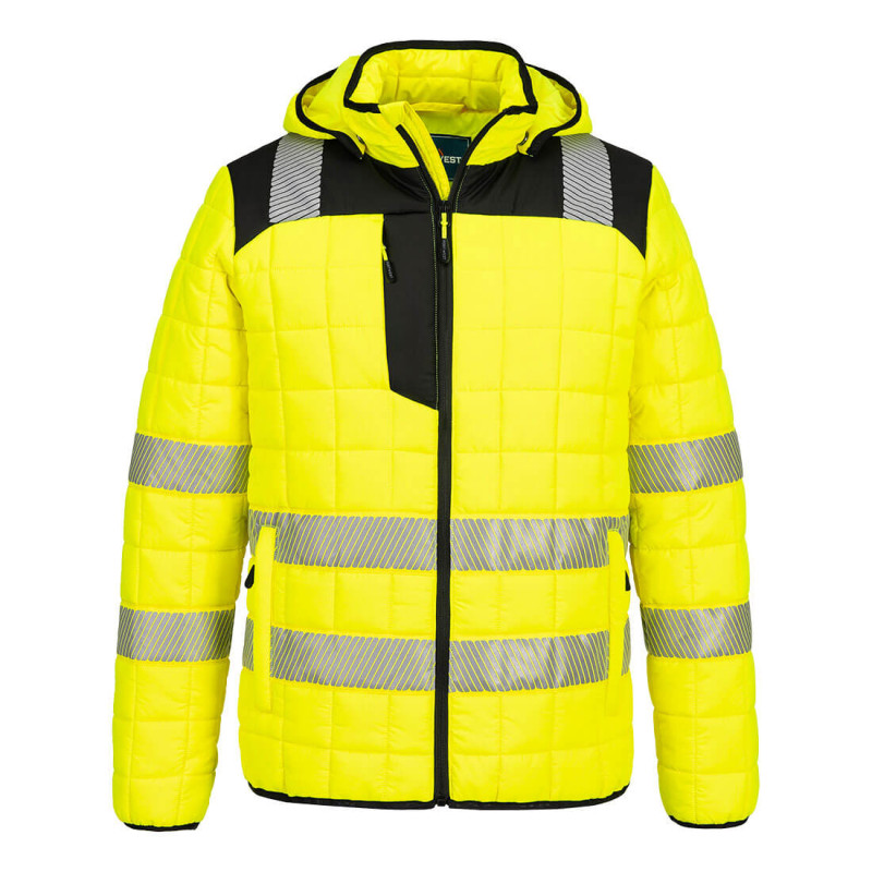 Portwest - Veste de travail hybride PW3 résistante à l'eau et chaude haute visibilité classe 2 ou 3