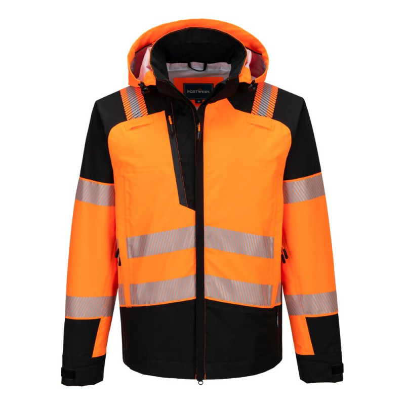 Portwest - Veste de pluie 3 couches imperméable PW3 certifiée EN343 Classe 4 haute visibilité classe 2