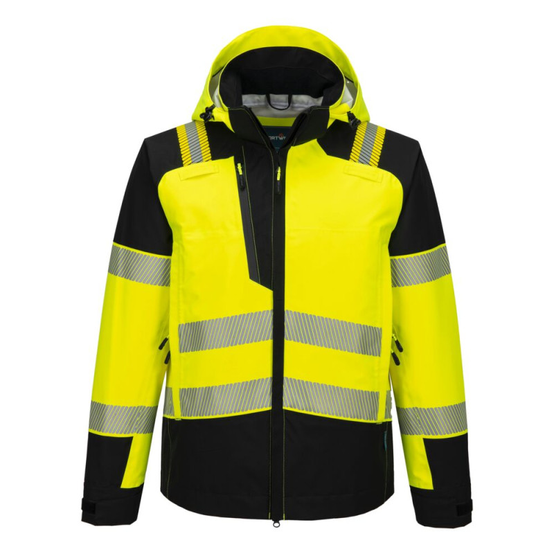 Portwest - Veste de pluie 3 couches imperméable PW3 certifiée EN343 Classe 4 haute visibilité classe 2