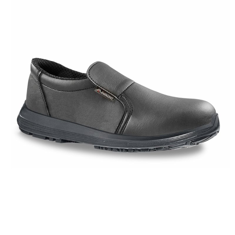 Aimont - Chaussures de sécurité basses ASTER S2 noires en microfibre spécial secteur alimentaire et pharmaceutique