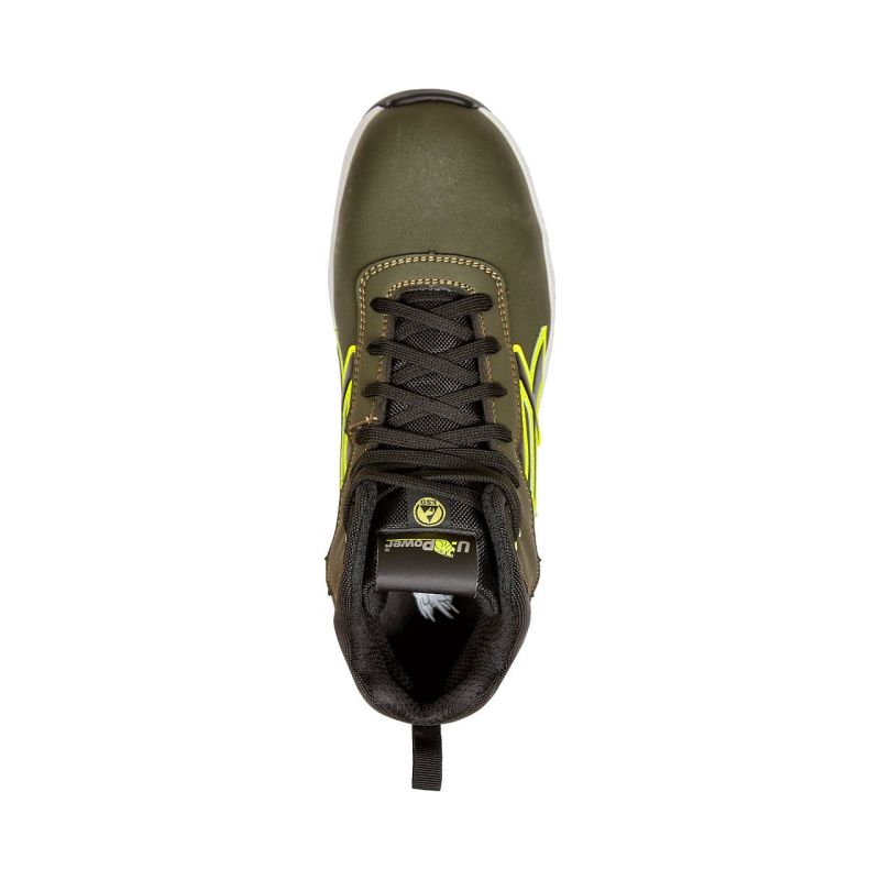 U-Power - Chaussures de sécurité montantes KOLBY en microfibre et embout sans métal S3S