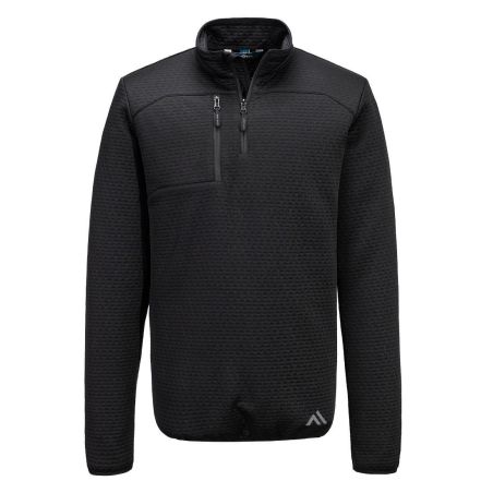Portwest - Sweat-shirt texturé en polaire anti accrocs 1/4 zip KX3