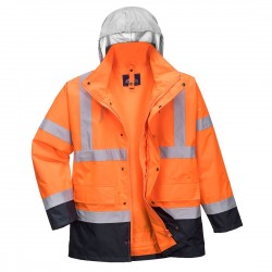 Portwest - Parka bicolore contrastée Trafic 4-en-1 HV - S471