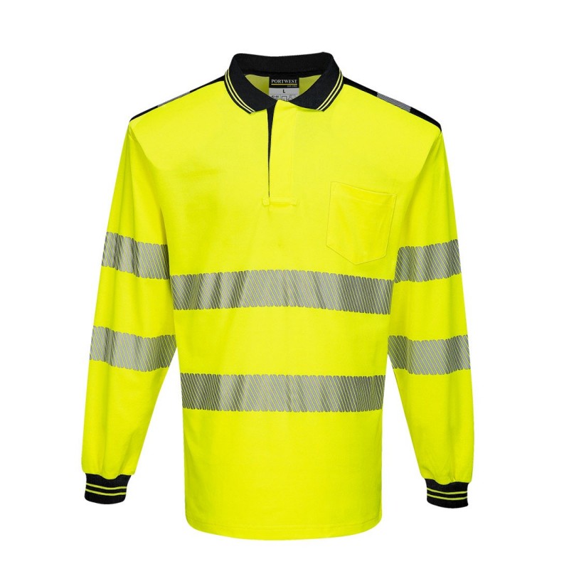 Portwest - Polo PW3 manches longues HV - T184