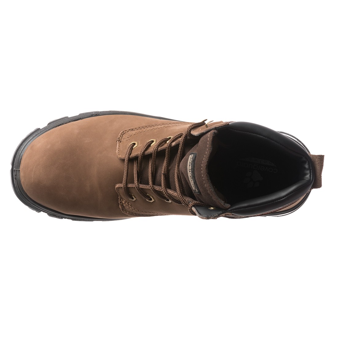 Chaussure De Sécurité COVERGUARD MARBLE S3 – Haute, Cuir Marron – Semelle Anti-perforation – Imperméable