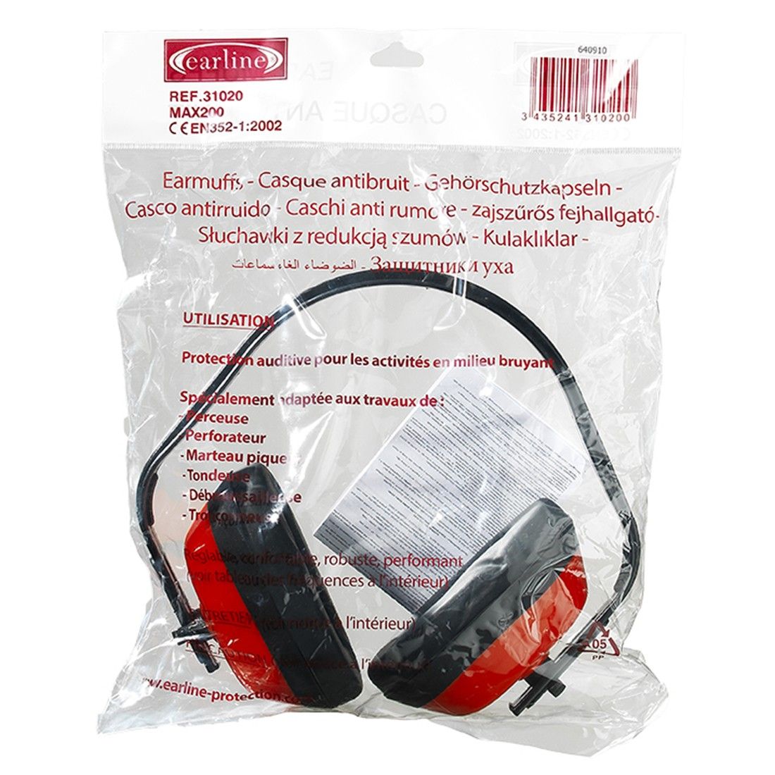 Coverguard - Casques anti-bruit électroniques MAX 800 31Db (Pack
