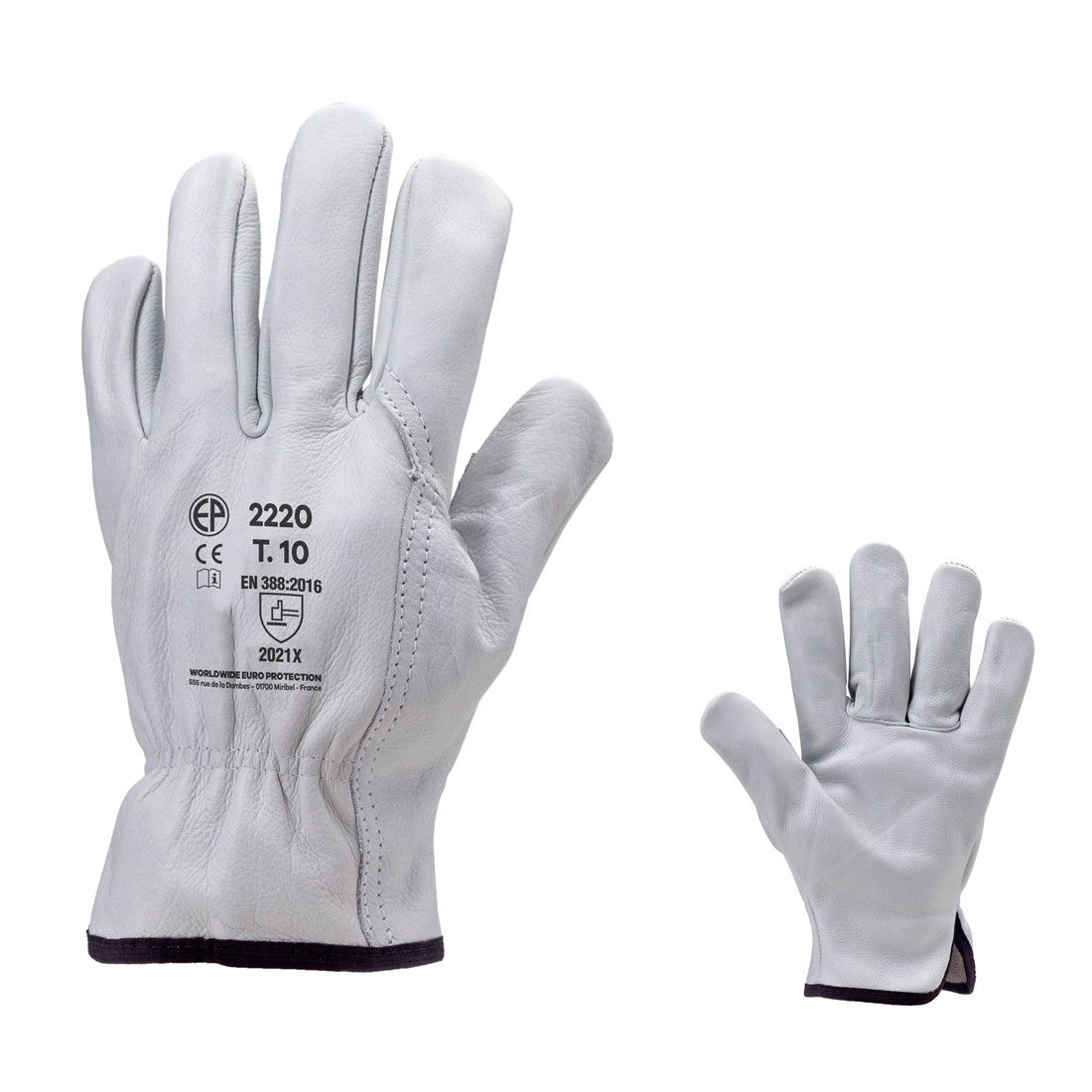 GABRIELLE Solide lot de gants de travail en revêtement latex antidérapants  grip, idéal pour la manutention